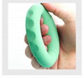 硅胶椭圆握力器手指康复训练按摩减压握力圈 5