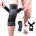 New Pressure With Knitted Sports Knee Pads Badminton Running 4