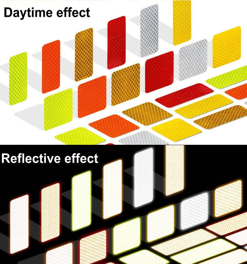 反光車貼鑽石級汽車貼紙摩托電動車警示晶格