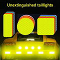 10Pcs Car Reflective Tape Safety Warning Colorful Car Bumper  12