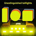 10Pcs Car Reflective Tape Safety Warning Colorful Car Bumper 