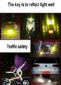 10Pcs Car Reflective Tape Safety Warning Colorful Car Bumper  18