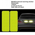 10Pcs Car Reflective Tape Safety Warning Colorful Car Bumper  20