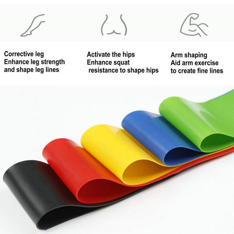 TPE Resistance Tension Bands Fitness Yoga Rubber Elastic Ring 5