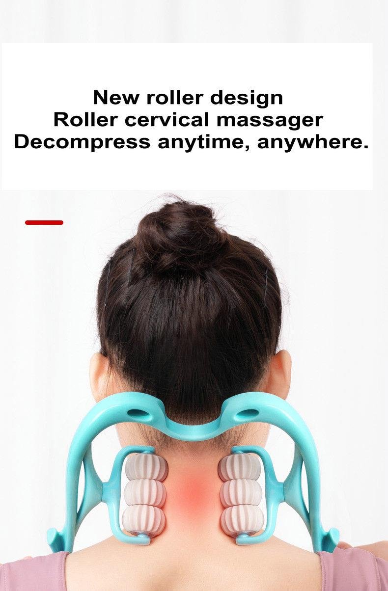 Neck Massager Roller Roller Cervical Spine Cervical Spine Handheld  4