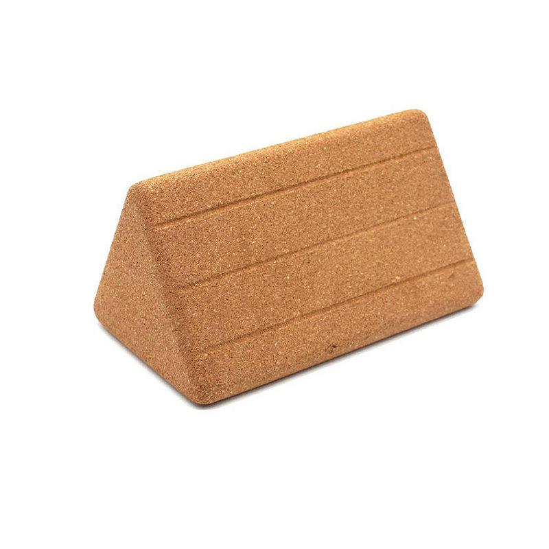 Triangle Cork Yoga Block High Density Cork Cushion Relax  2