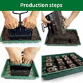 手动土块制造器 土壤阻滞器园艺工具花种子培育园工具 5