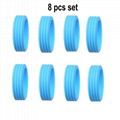 8PCS Silicone L   age Wheels Protector Wheels Caster Shoes  11