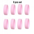 8PCS Silicone L   age Wheels Protector Wheels Caster Shoes  14