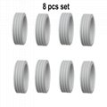 8PCS Silicone L   age Wheels Protector Wheels Caster Shoes  16