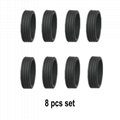8PCS Silicone L   age Wheels Protector Wheels Caster Shoes  20