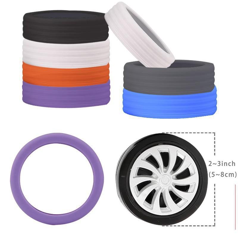 8PCS Silicone L   age Wheels Protector Wheels Caster Shoes  4