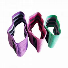 3pcs Set Polyester Cotton Elastic Band Fitness Yoga Resistance Band