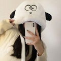 Winter Girls Cute Dog Pullover Hat Thickened Warm Ear Protection Hat  19