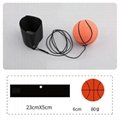 Rubber Wrist Bouncy Ball 63mm High Elastic Natural Color Football Basketball 