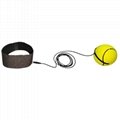 Rubber Wrist Bouncy Ball 63mm High Elastic Natural Color Football Basketball  5