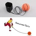 Rubber Wrist Bouncy Ball 63mm High Elastic Natural Color Football Basketball  6