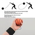 Rubber Wrist Bouncy Ball 63mm High Elastic Natural Color Football Basketball 