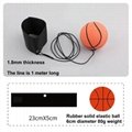 Rubber Wrist Bouncy Ball 63mm High Elastic Natural Color Football Basketball  17