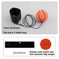 Rubber Wrist Bouncy Ball 63mm High Elastic Natural Color Football Basketball 