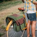 旅行收納包 大容量長途騎行包 山地車自行車帆布后馱尾包