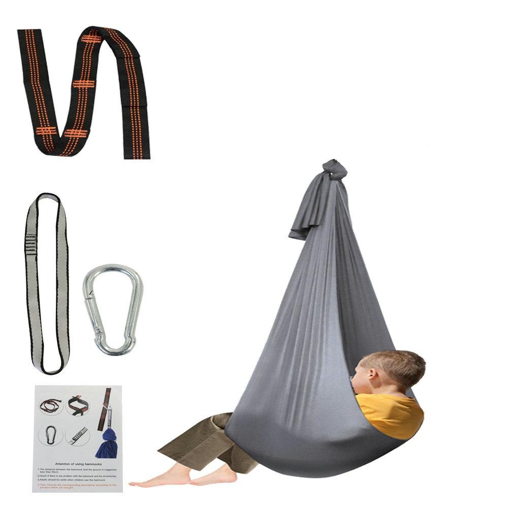 Indoor Swing Outdoor Hammock Hanging Chair Nylon Elastic Sensory Swing