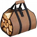 BBQ Party Storage Bag High-quality Camping Canvas Firewood 5