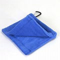 高尔夫球清洁毛巾超细纤维绒户外便捷挂腰运动擦杆擦球毛巾 7