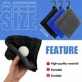 Golf Ball Cleaning Towel Microfiber Velvet Outdoor Convenient Hanging Waist
