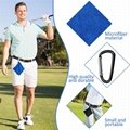 Golf Ball Cleaning Towel Microfiber Velvet Outdoor Convenient Hanging Waist 13