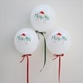 圣诞节麋鹿雪人乳胶气球雪宝白色派对圣诞装饰布置气球 17