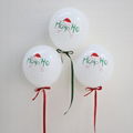 聖誕節麋鹿雪人乳膠氣球雪寶白色派對聖誕裝飾佈置氣球 17