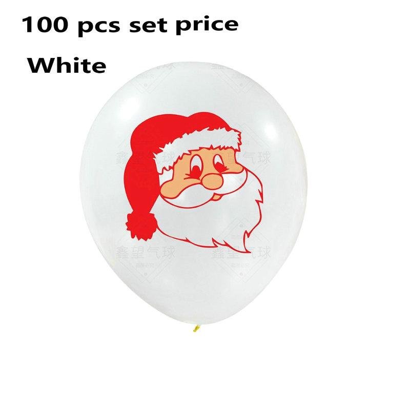 聖誕節主題 誕老人雪人乳膠氣球 Merry Christmas派對氣球套裝 2