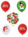 圣诞节主题 诞老人雪人乳胶气球 Merry Christmas派对气球套装 7