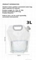 5L/3L Large Capacity Car Bucket Outdoor Water Bag Portable Folding 2