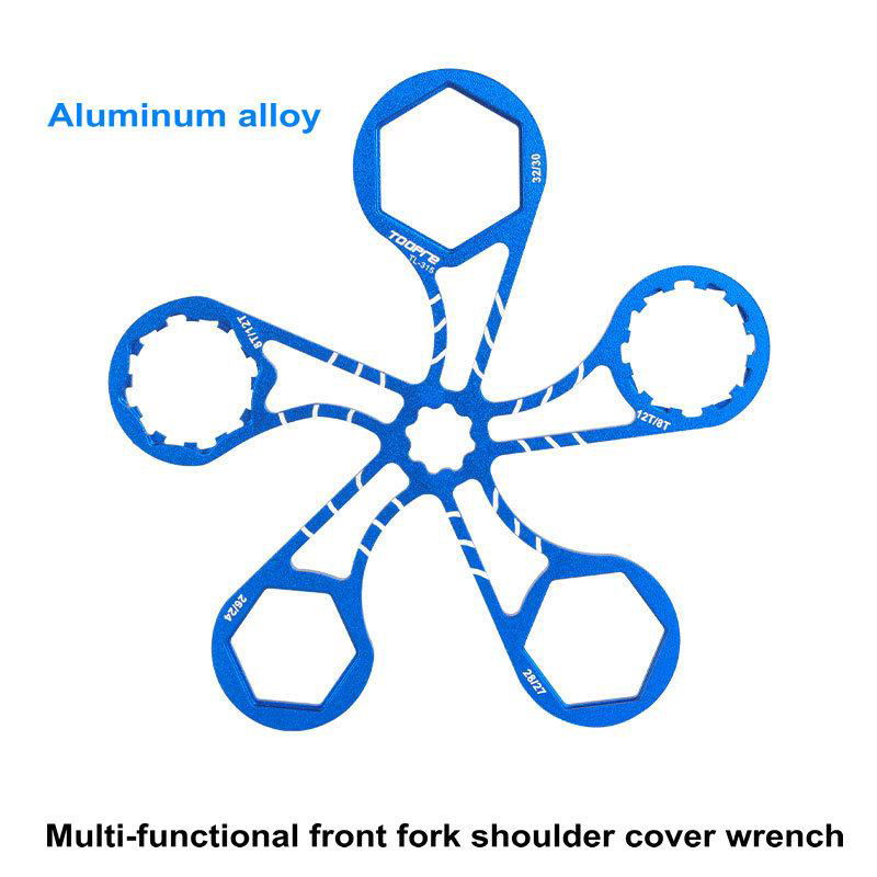 Mountain Bike Damper Front Fork Shoulder Cover Wrench Install 2