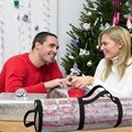 聖誕禮物禮品收納袋 圓筒式手提便捷式儲物袋禮品收納包