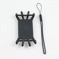 Bicycle Mobile Phone Stand Silicone and Nylon Strap Bracket 