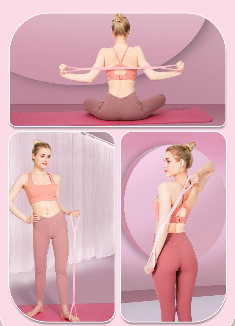 Yoga Shape Yoga 8 Figure Pull Shoulder Open Back Appliance Home Tension Rope