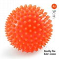 PVC刺球按摩穴位握力球尖釘子觔膜瑜伽球健身球刺蝟球