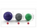 PVC刺球按摩穴位握力球尖釘子觔膜瑜伽球健身球刺蝟球