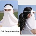 Driving Sunscreen Mask Women's UV Summer Neck Protection Full Face Sunshade 17
