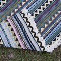 Outdoor Blanket Bohemian Retro Ethnic Style Terylene Yarn-dyed Picnic Mat