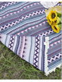 Outdoor Blanket Bohemian Retro Ethnic Style Terylene Yarn-dyed Picnic Mat