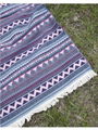 Outdoor Blanket Bohemian Retro Ethnic Style Terylene Yarn-dyed Picnic Mat 18