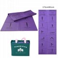 Folding Yoga Mat Thickened Yoga Pilates 5mm for Sports PVC 3