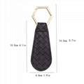 PU Braided Leather Magnetic Cap Clip Multifunctional Outdoor Sun Hat Holder