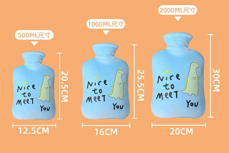 Winter Thickened Water Hot Water Bag Cartoon Creative Student Warm Hand  2