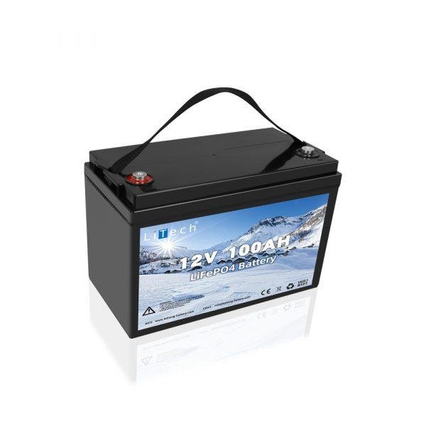 Low temperature resistant work 12V 100ah 200ah self heating LiFePO4 battery 2