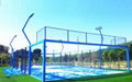 Curled Artificial grass Panoramic Padel Court Manufacturer from China 1